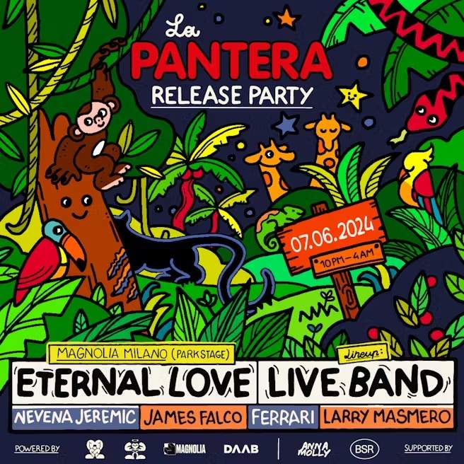 Eternal Love Live Band: La Pantera Release Party at Circolo Magnolia, Milan