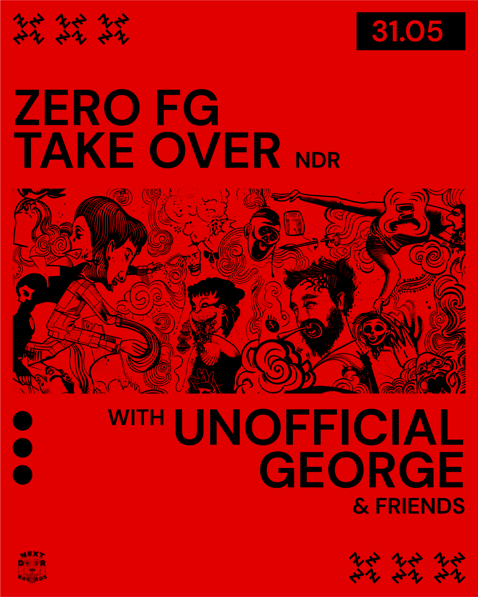 Zero FG Takeover with Unofficial George - フライヤー表