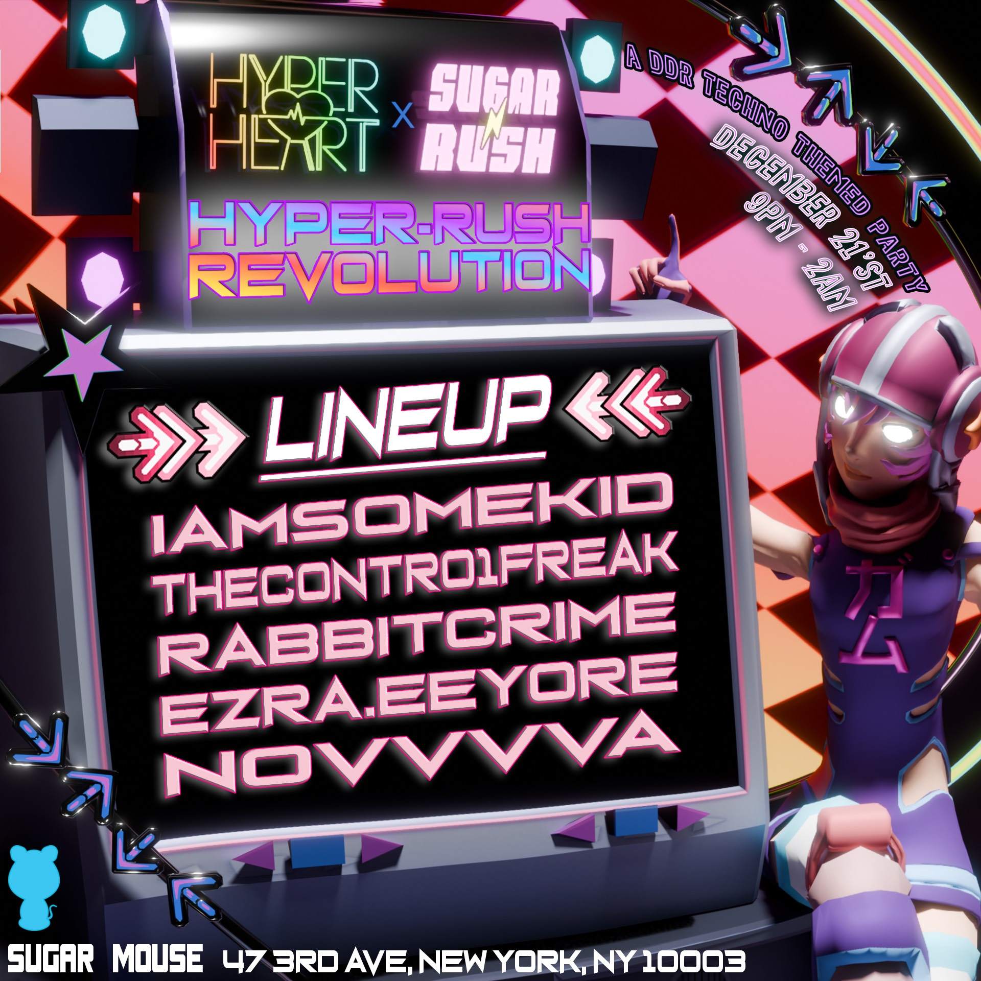 Hyper Rush: Revolution at TBA - SUGAR MOUSE NYC, New York City