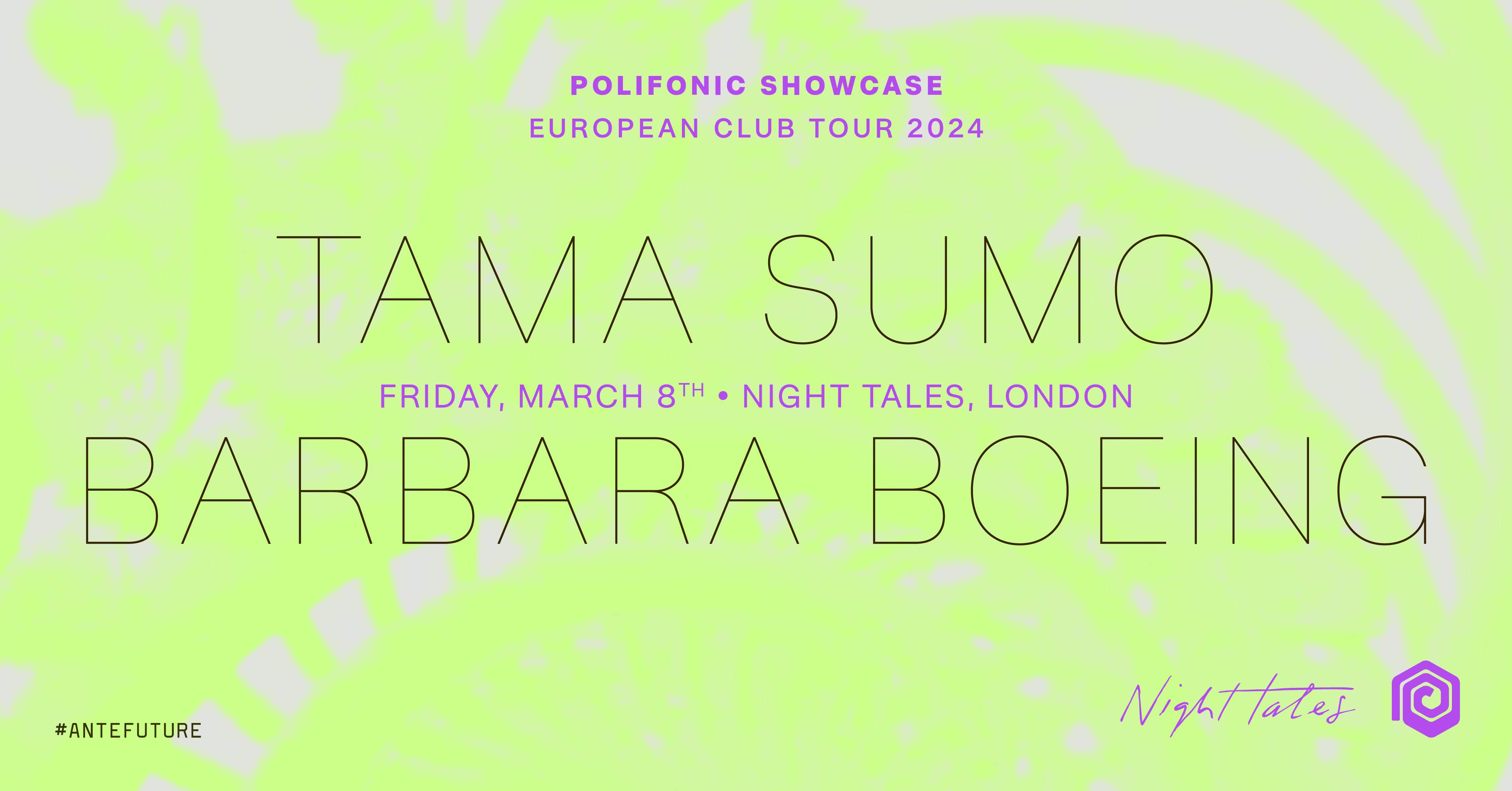 Night Tales x Polifonic: Tama Sumo & Barbara Boeing - Página frontal