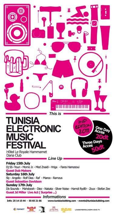 TEMF Tunisia Electronic Music Festival 2nd Edition - Página frontal