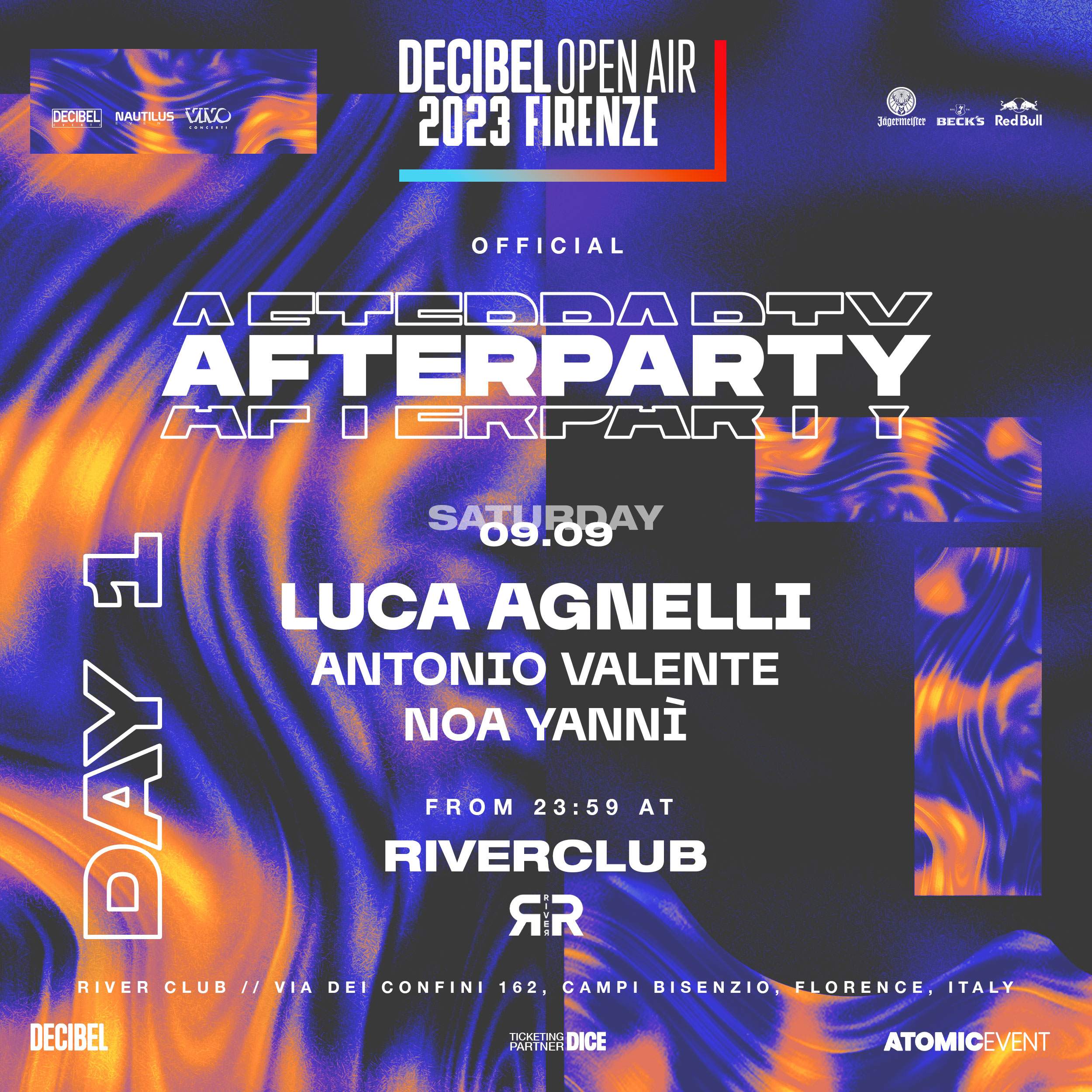 DECIBEL OPEN AIR AFTERPARTY DAY 1 - フライヤー表