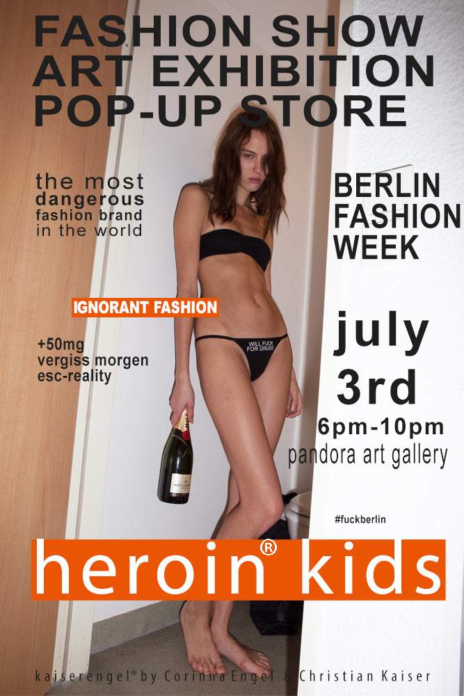 HeroinKids Runway x Fashion Week Berlin 2024 en Untergeschoss der Pandora Berlin