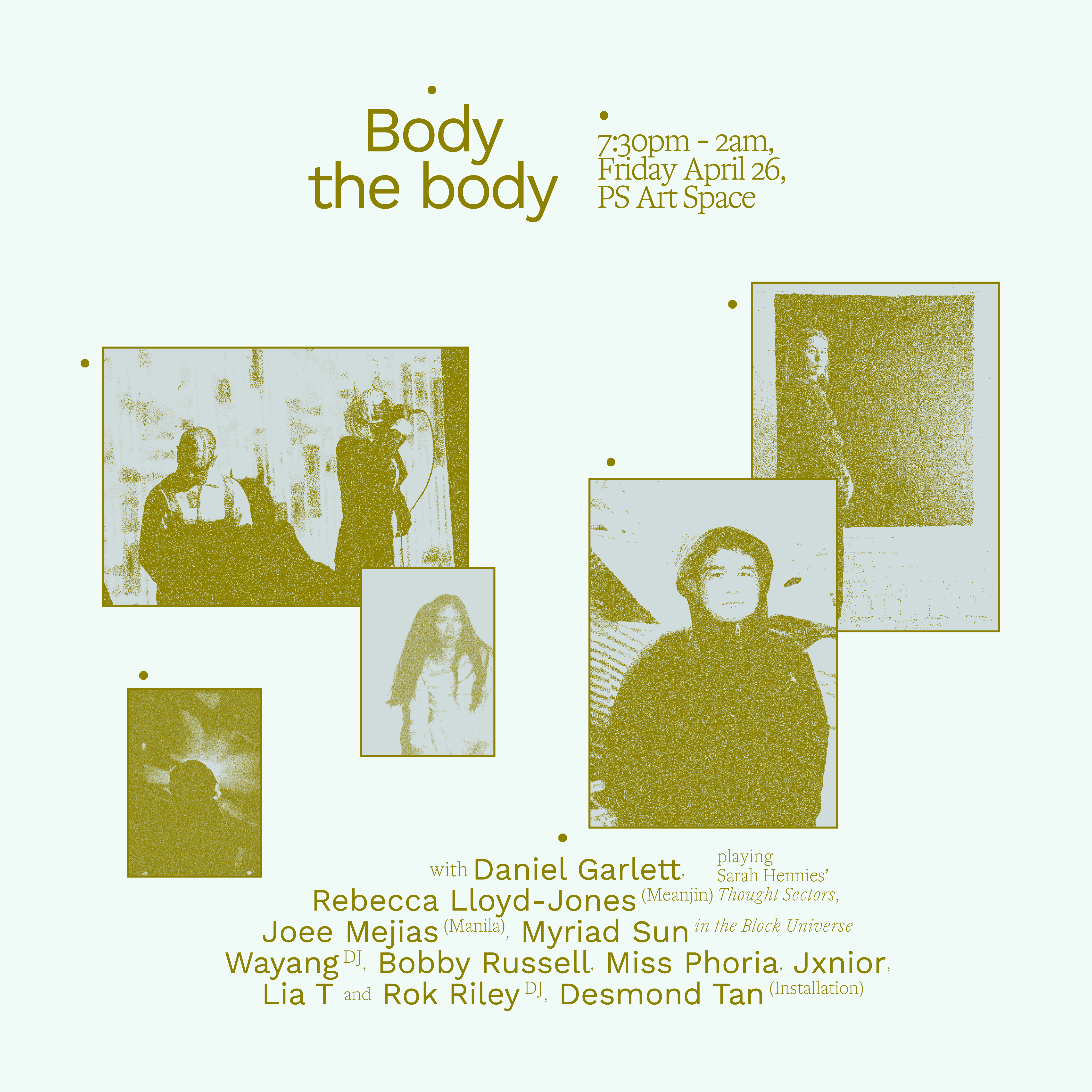 Body the body - Página trasera