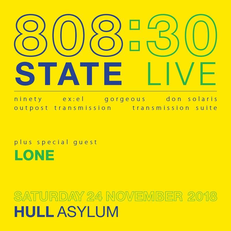 VMS Live & HUU by arrangement with UTA present  808 STATE : 30 - Página frontal