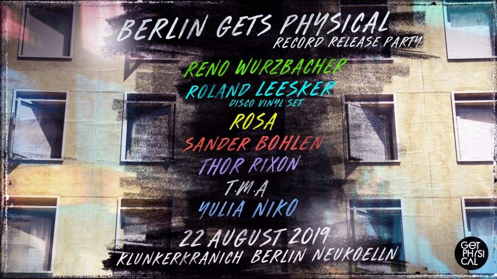 Berlin Gets Physical with Reno Wurzbacher, Rosa, Thor Rixon (Live) - Página frontal