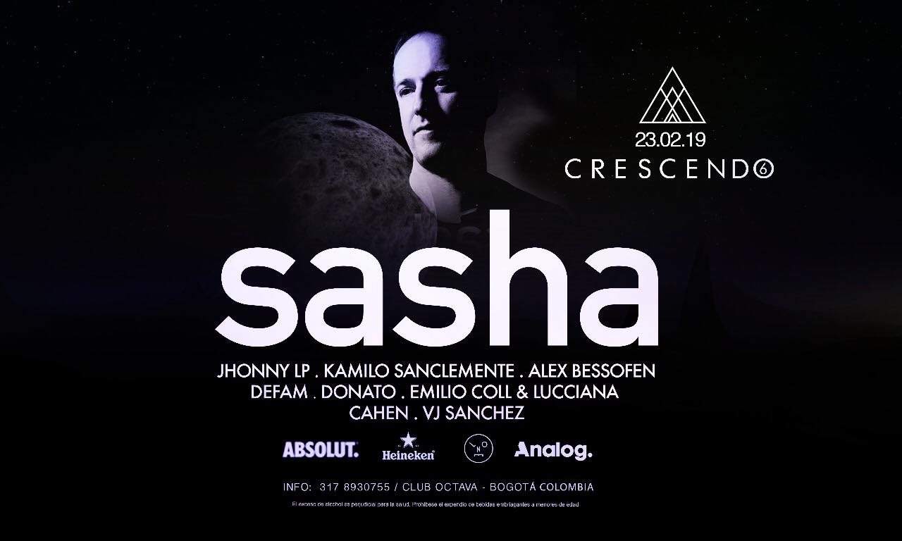 Crescendo 6 with Sasha - フライヤー表