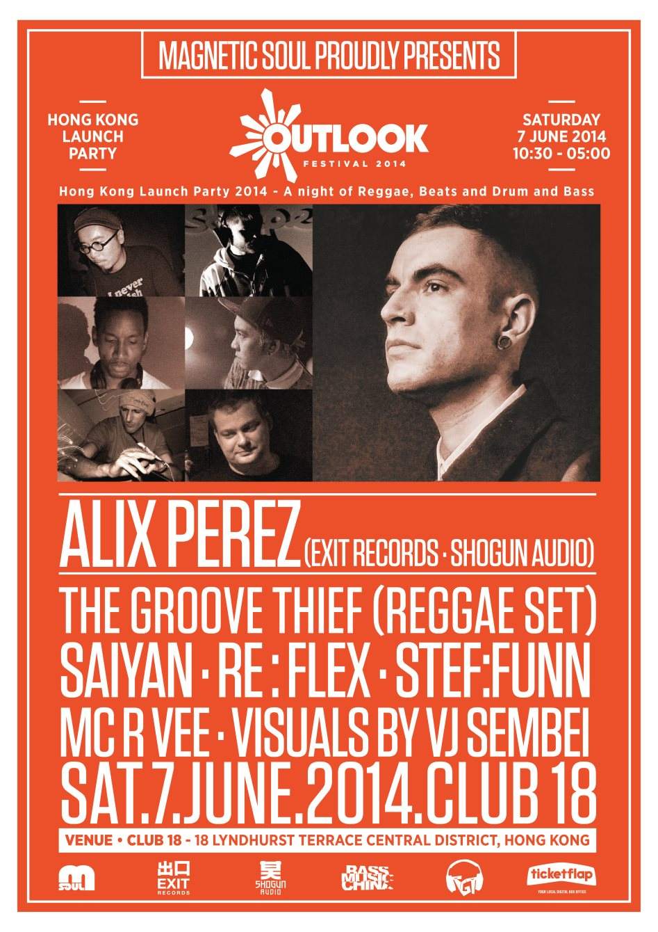 Outlook Festival 2014 Hong Kong Launch Party ft Alix Perez ( Shogun Audio / Exit Record ) - Página frontal