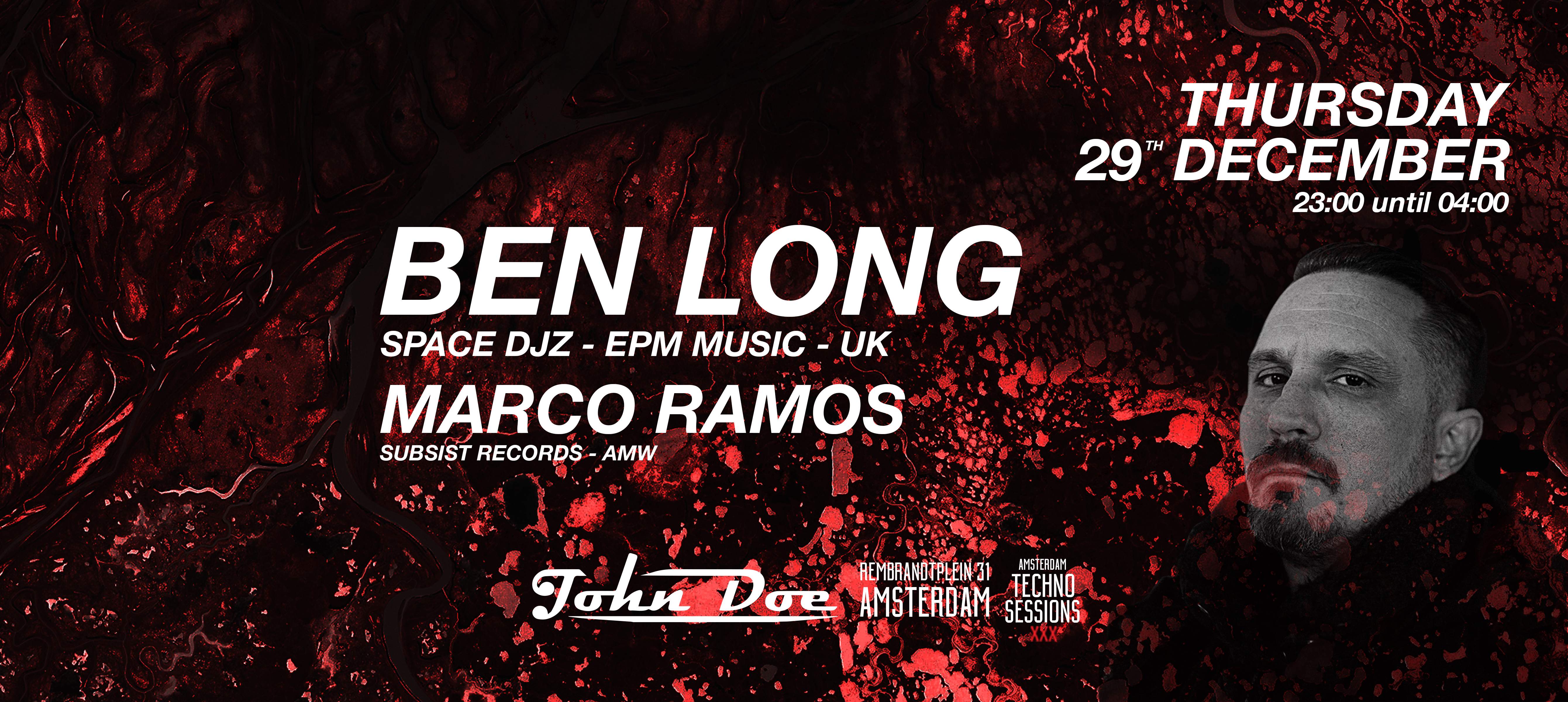 Amsterdam Techno Sessions with Ben Long (Space DJz - EPM Music) UK - フライヤー裏