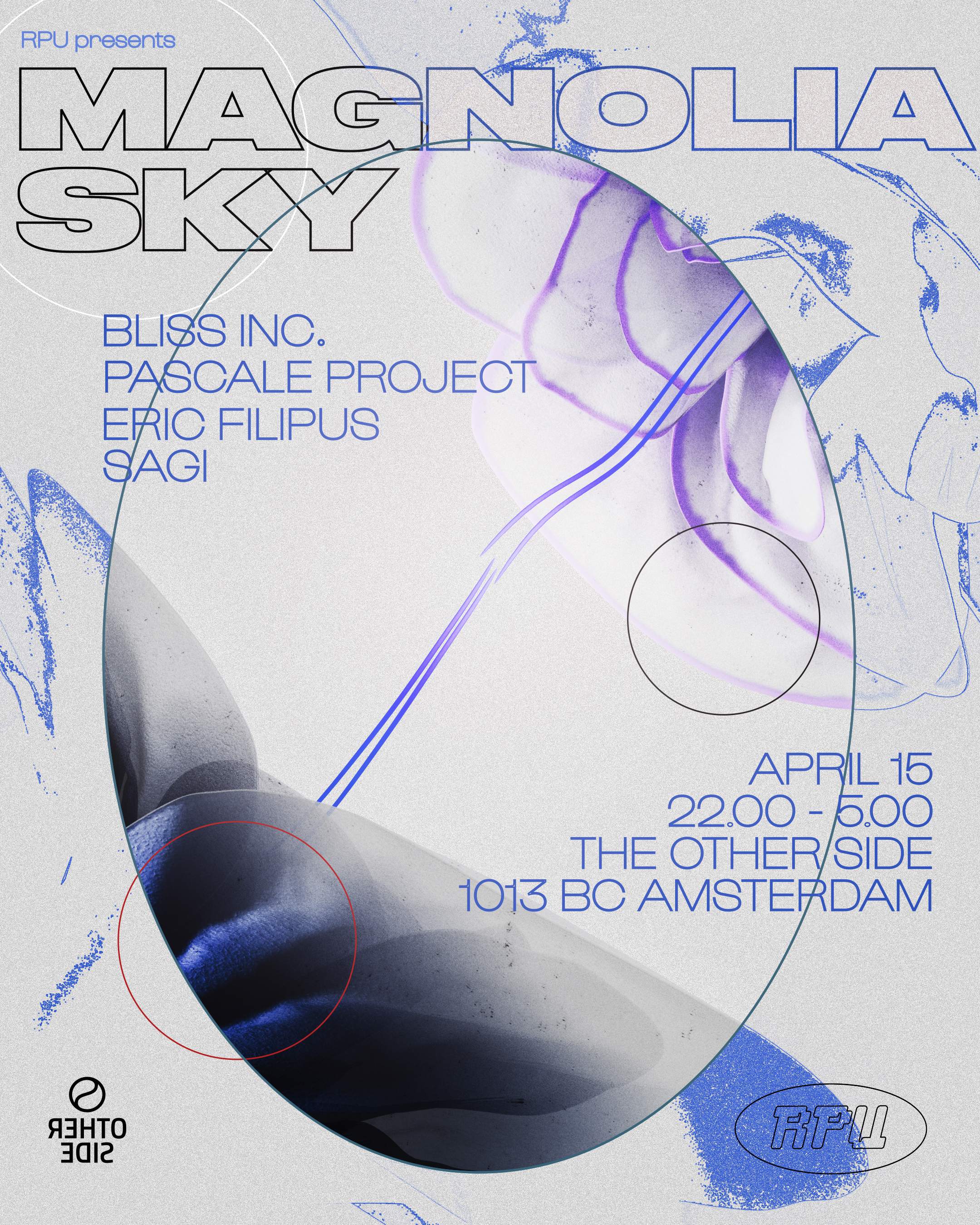 RPU presents: Magnolia Sky with Bliss Inc., Pascale Project, Eric Filipus & Sagi - フライヤー表