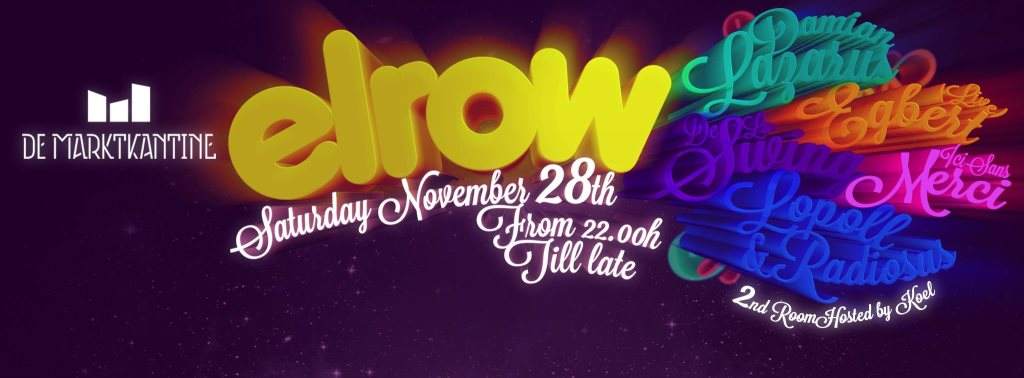 Elrow Goes to Amsterdam - フライヤー表