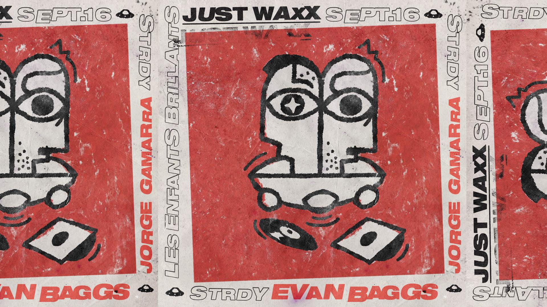 Just Waxx pres Evan Baggs 4h set - フライヤー表