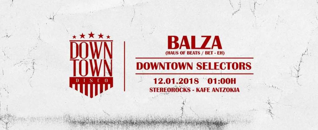 Downtown Disco with Balza - フライヤー表