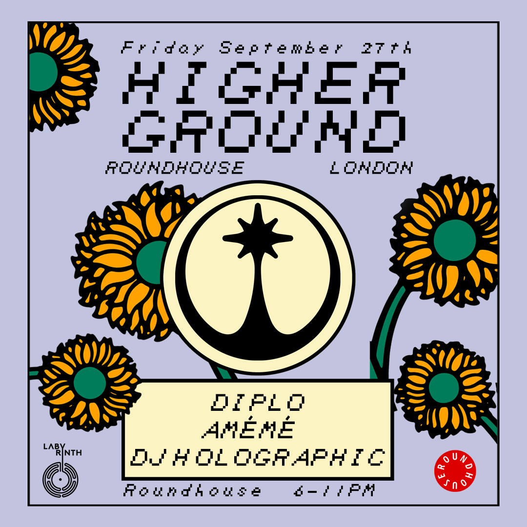 Diplo presents Higher Ground - フライヤー表