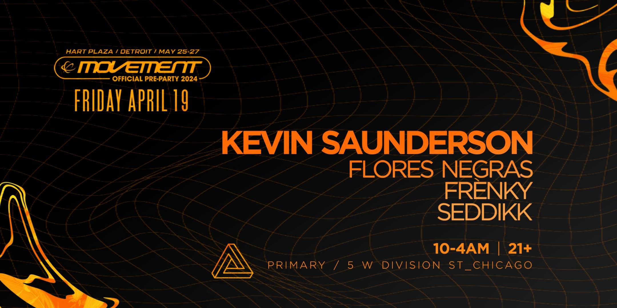 Official Movement Pre-party: Kevin Saunderson - Página frontal