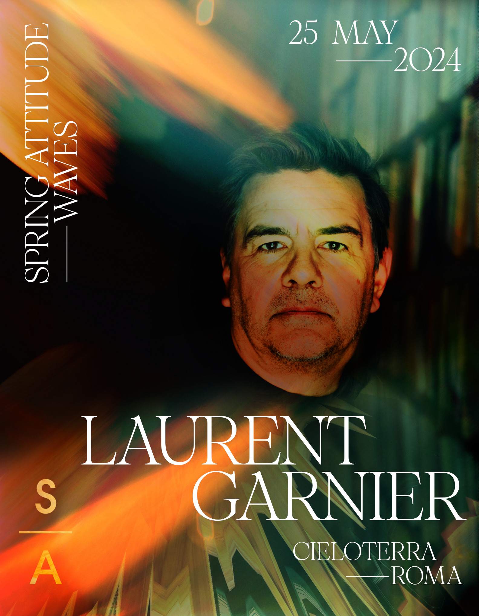 Laurent Garnier in Rome - フライヤー表