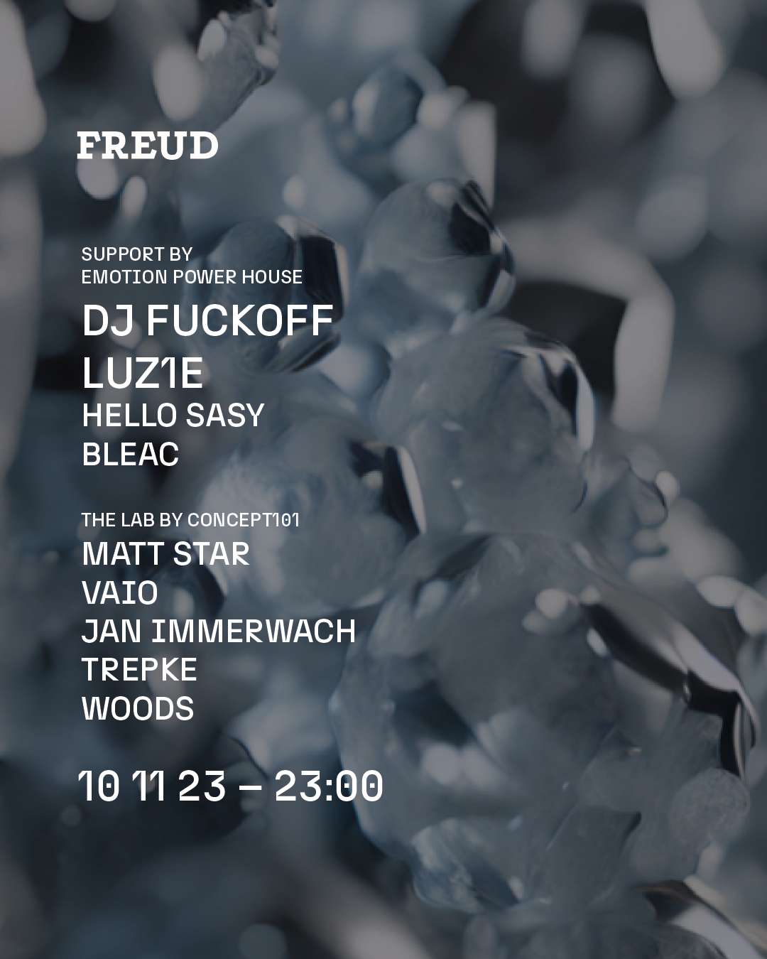 DJ Fuckoff, LUZ1E u.v.m. at FREUD Club - フライヤー表