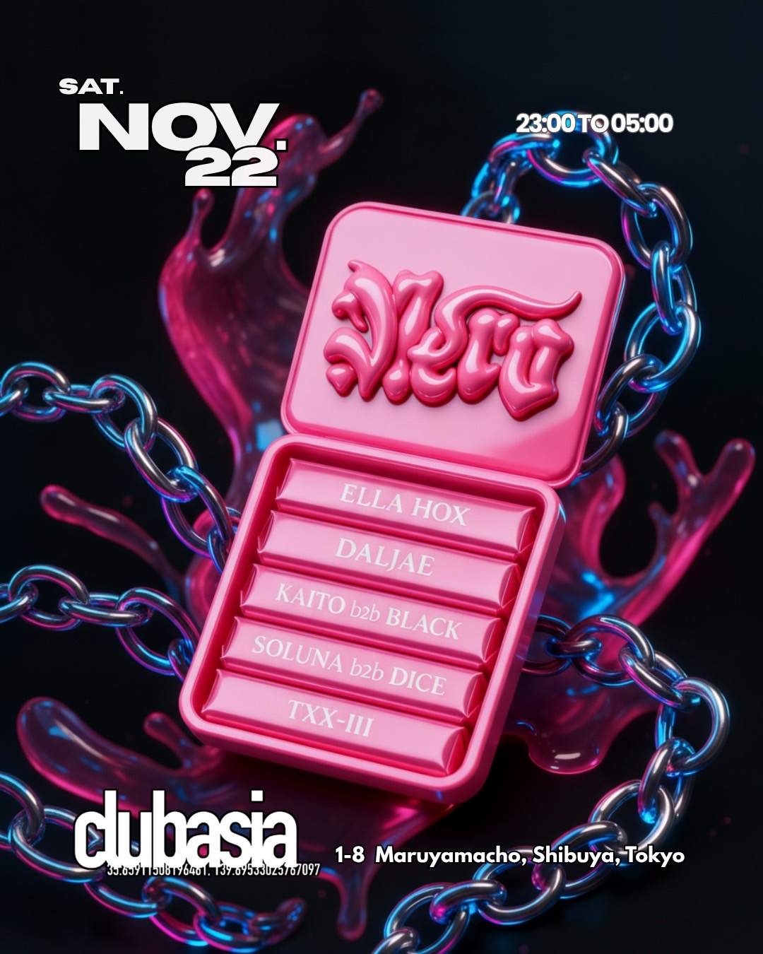 NERO BUBBLEGUM RAVE at clubasia, Tokyo