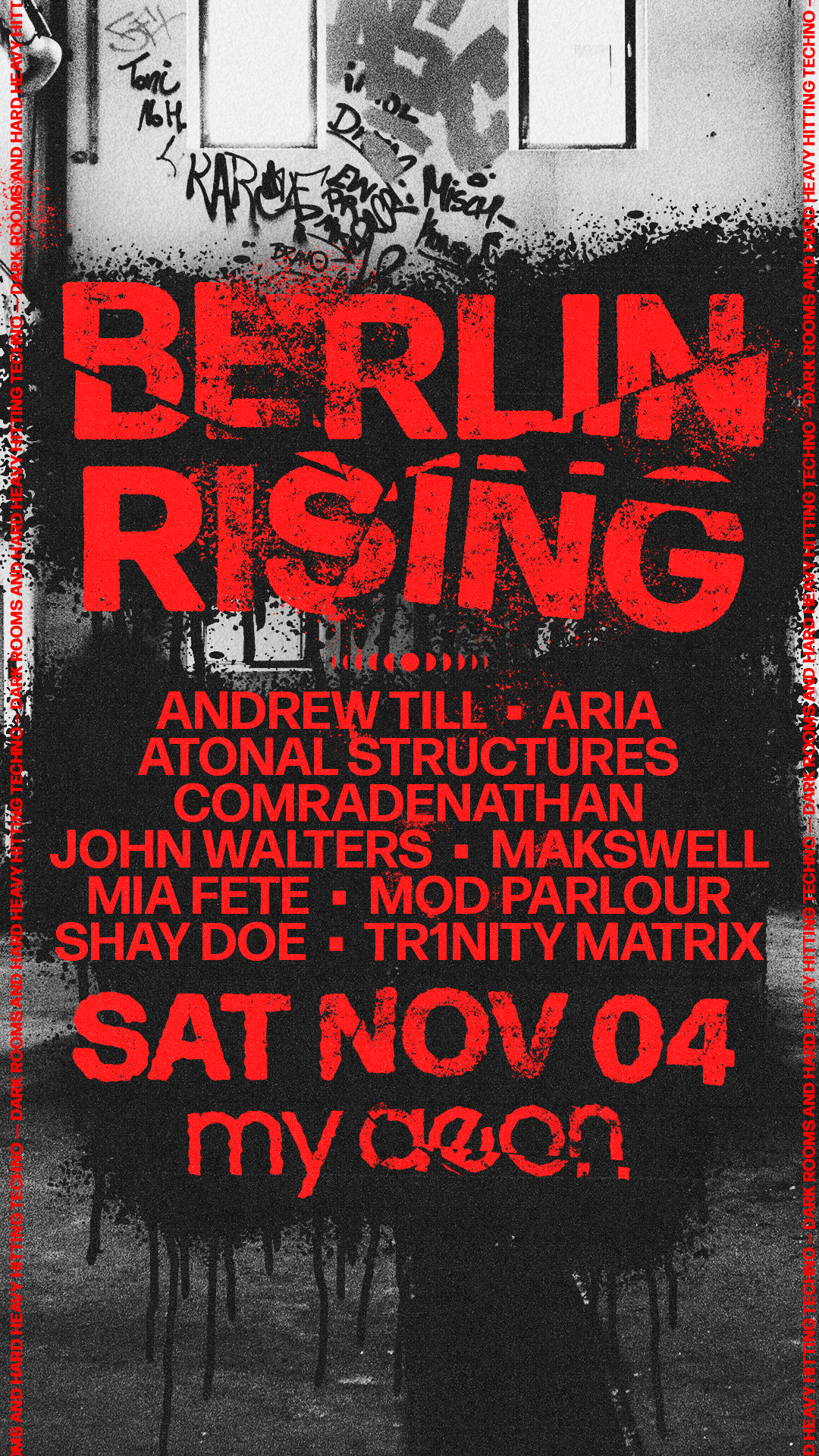 BERLIN RISING 4.0 - フライヤー表