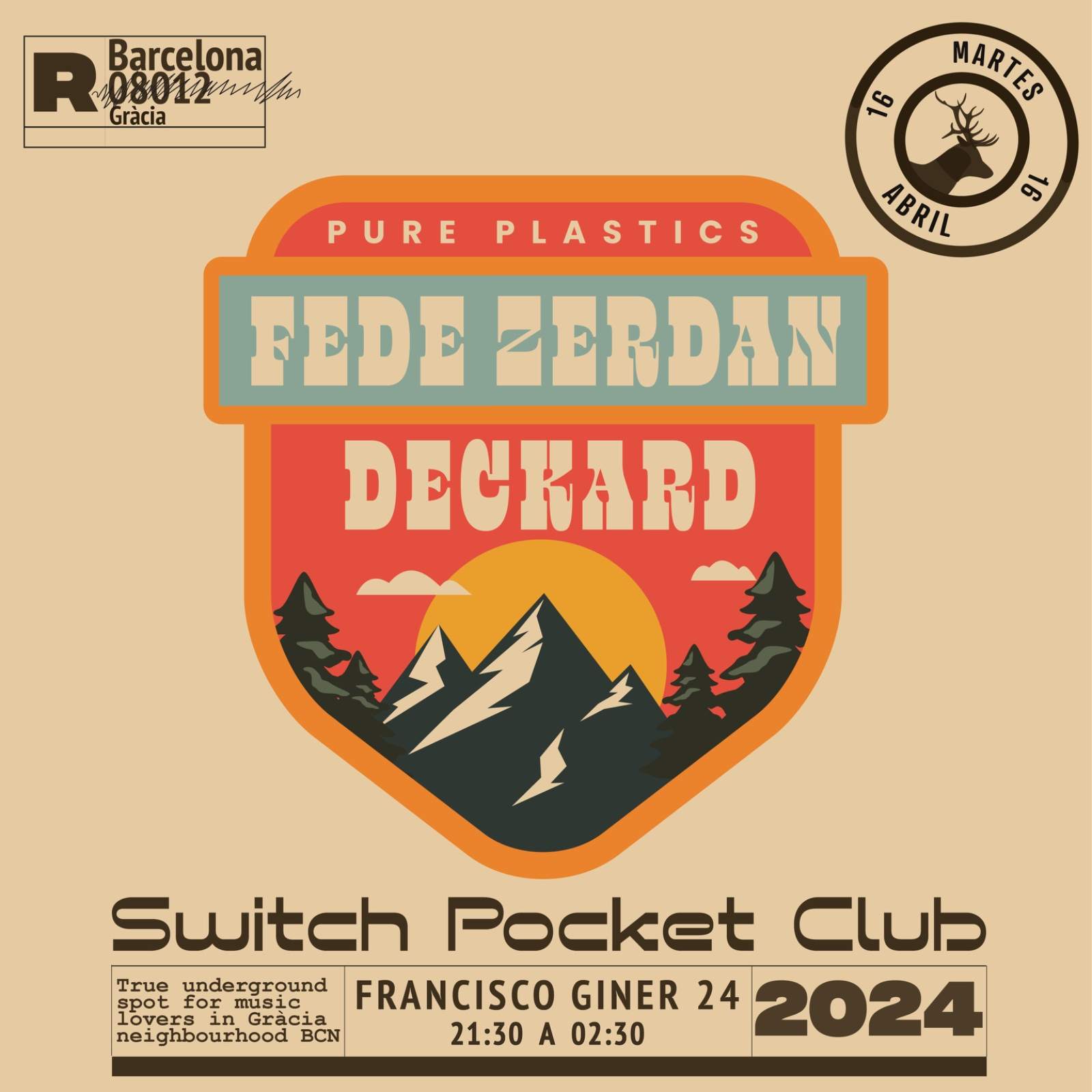 Pure Plastics: Fede Zerdan, Deckard - Página frontal