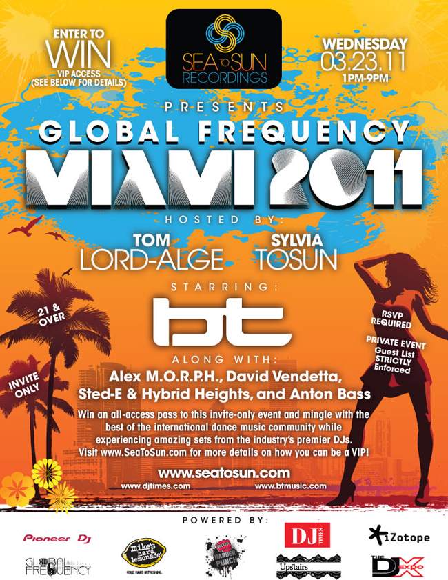 See to Sun Recordings presents Global Frequency Miami 2011 - Página frontal
