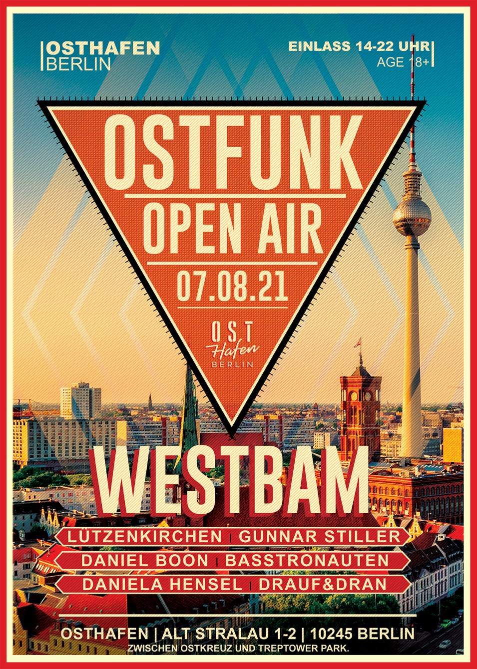 Ostfunk Open Air w./ Westbam and Friends - フライヤー表