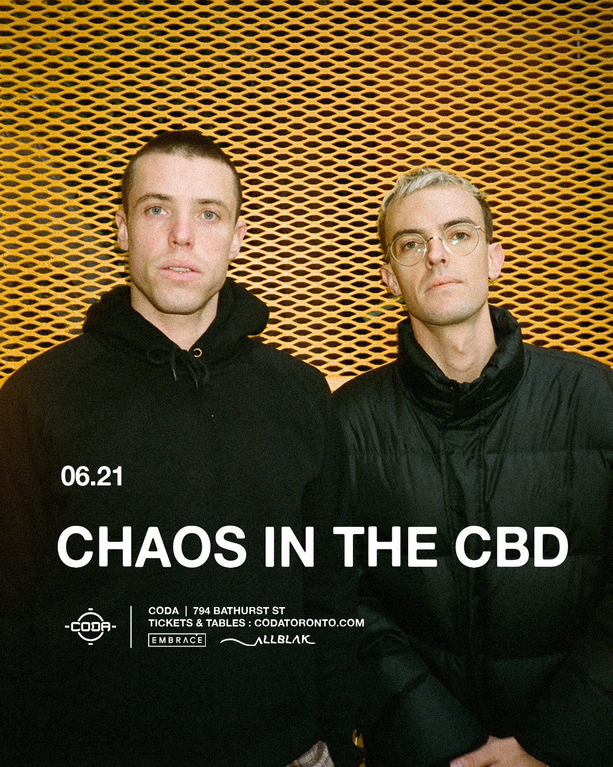 Chaos In The CBD - フライヤー裏