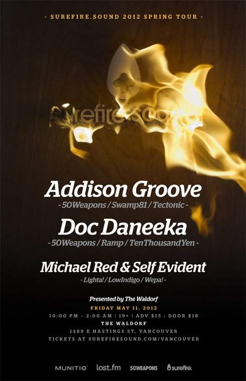Surefire Sound Tour with Addison Groove & Doc Daneeka - Página frontal