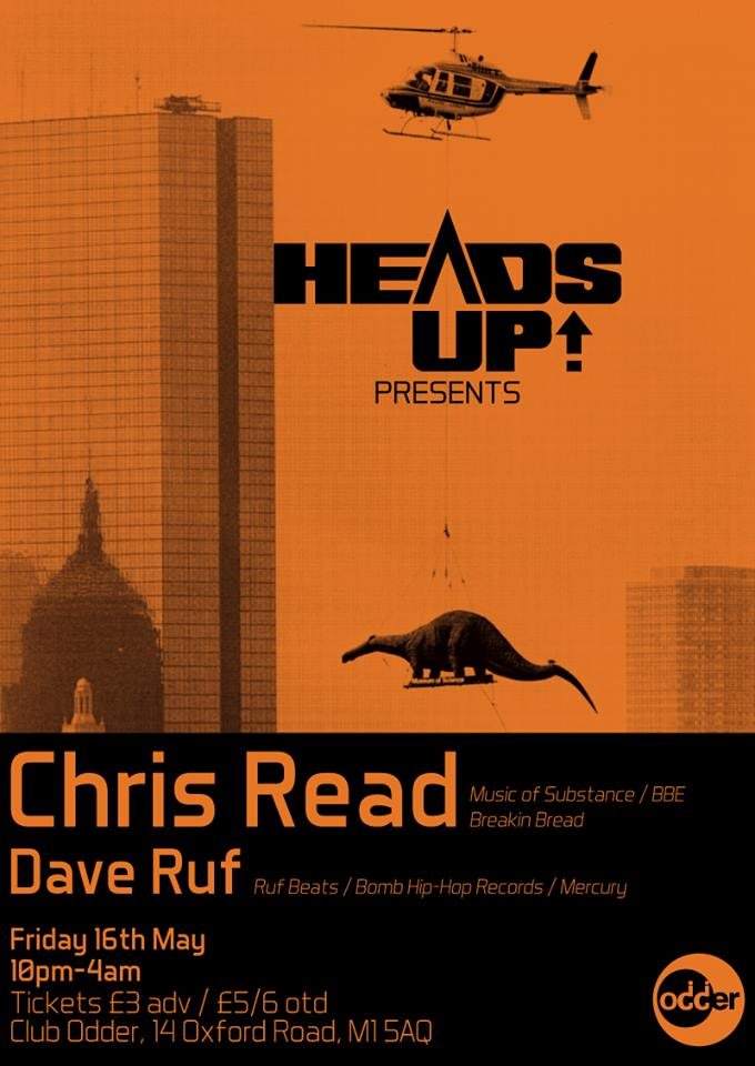 Heads Up present: Chris Read & Dave Ruf - フライヤー表