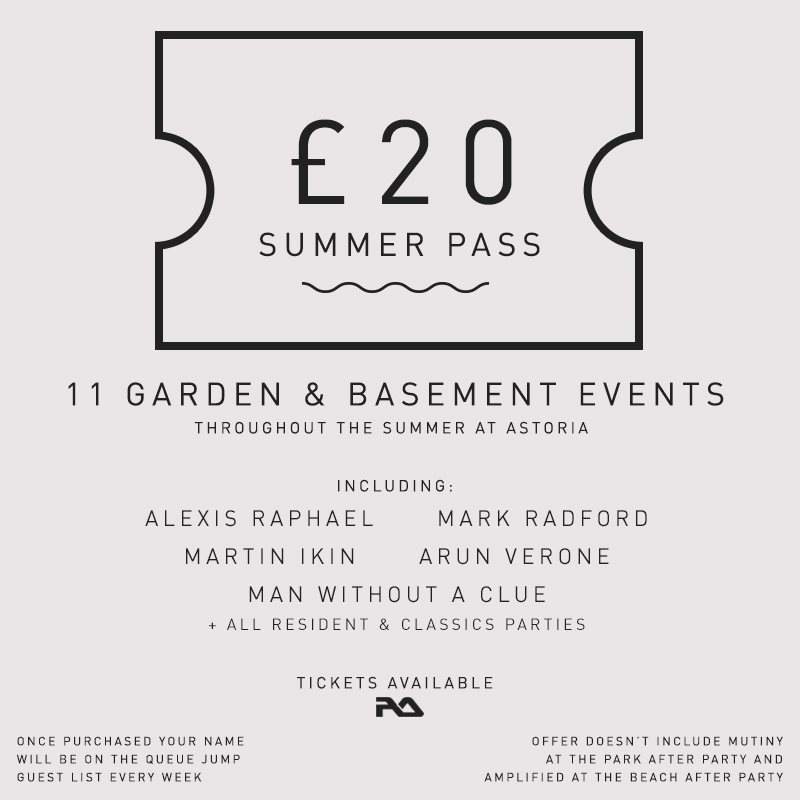 Amplified Summer Pass, Basement & Garden - Página frontal