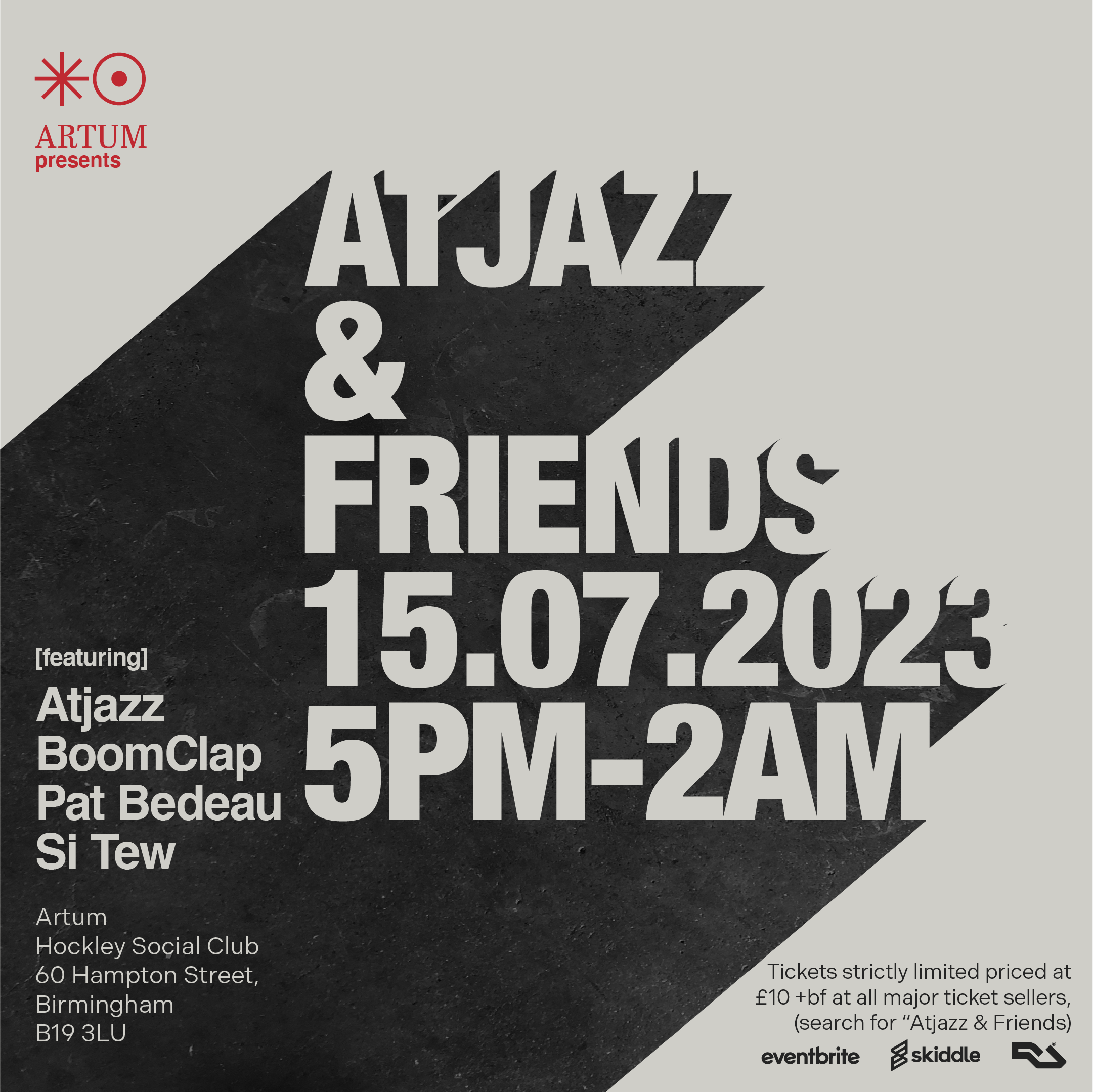 Atjazz & Friends - フライヤー表