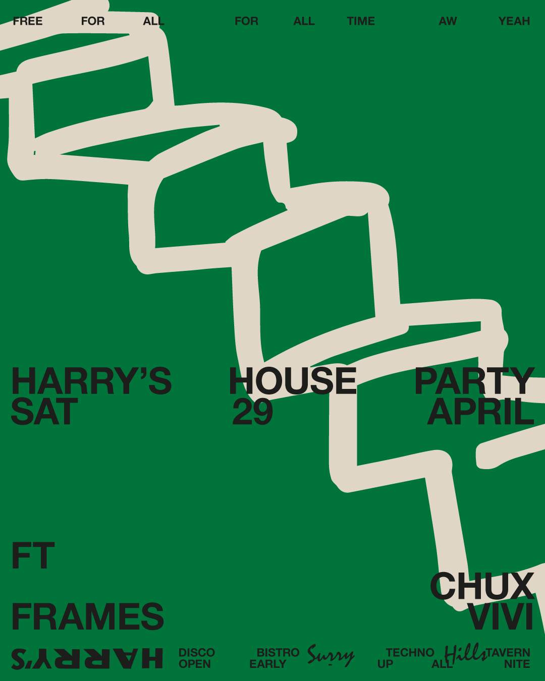 Harry's House Party feat. Frames + Chux + vivi - Página frontal
