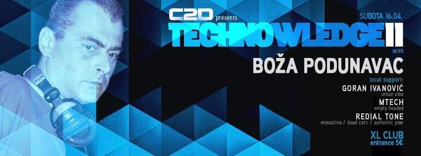 Technowledge with Boža Podunavac - フライヤー表