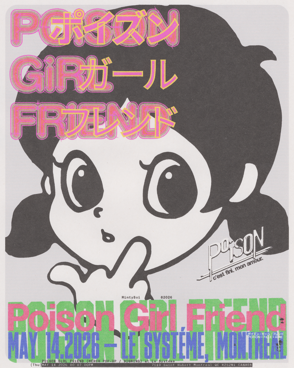 POiSON GiRL FRiEND Pop Up + Signing at Système, Montreal