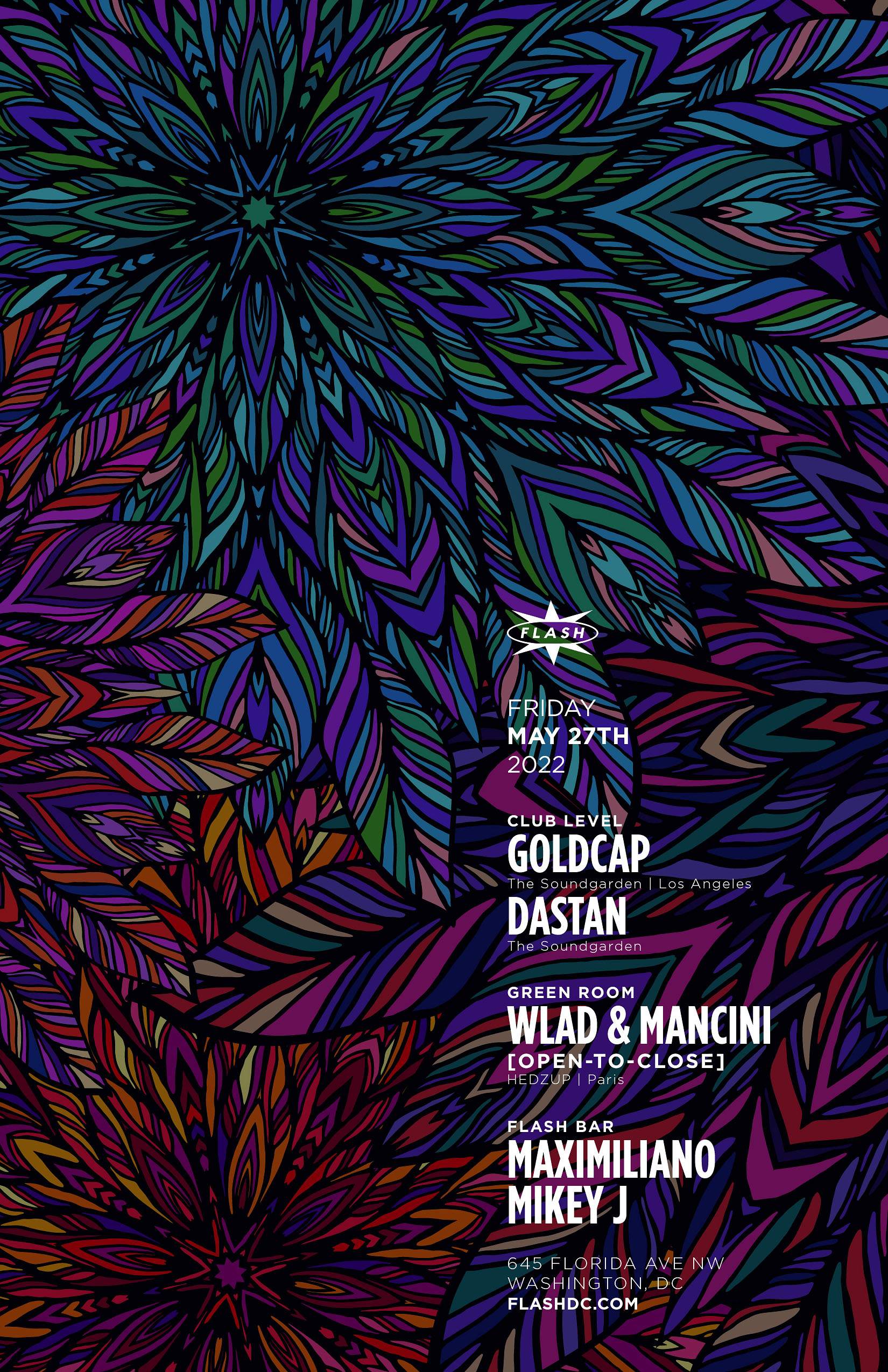 Dastan's Birthday Bash feat. Goldcap, WLAD, & Mancini, Maximiliano, Mikey J - フライヤー表