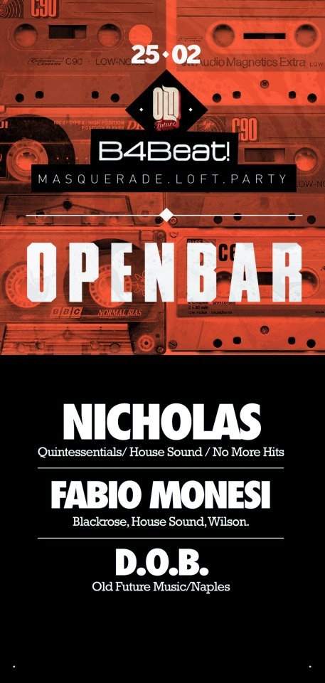 B4beat Pres: Nicholas Live + Fabio Monesi - Página frontal