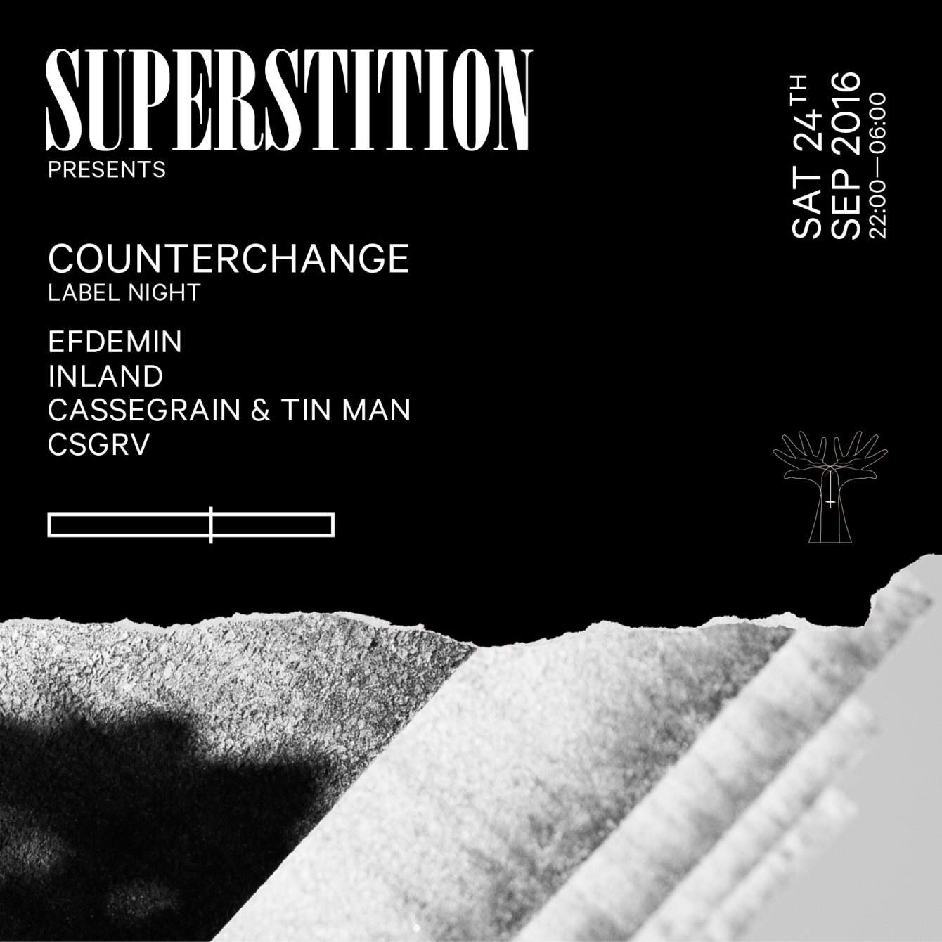 Superstition X Counterchange with Efdemin, Inland, Cassegrain & Tin Man - Página frontal