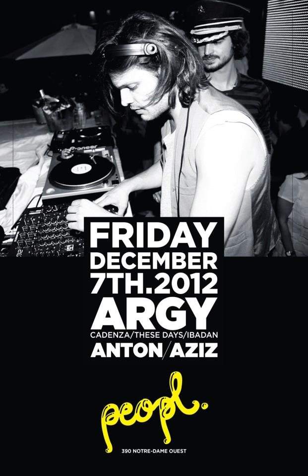 Argy, Anton & Aziz - フライヤー表