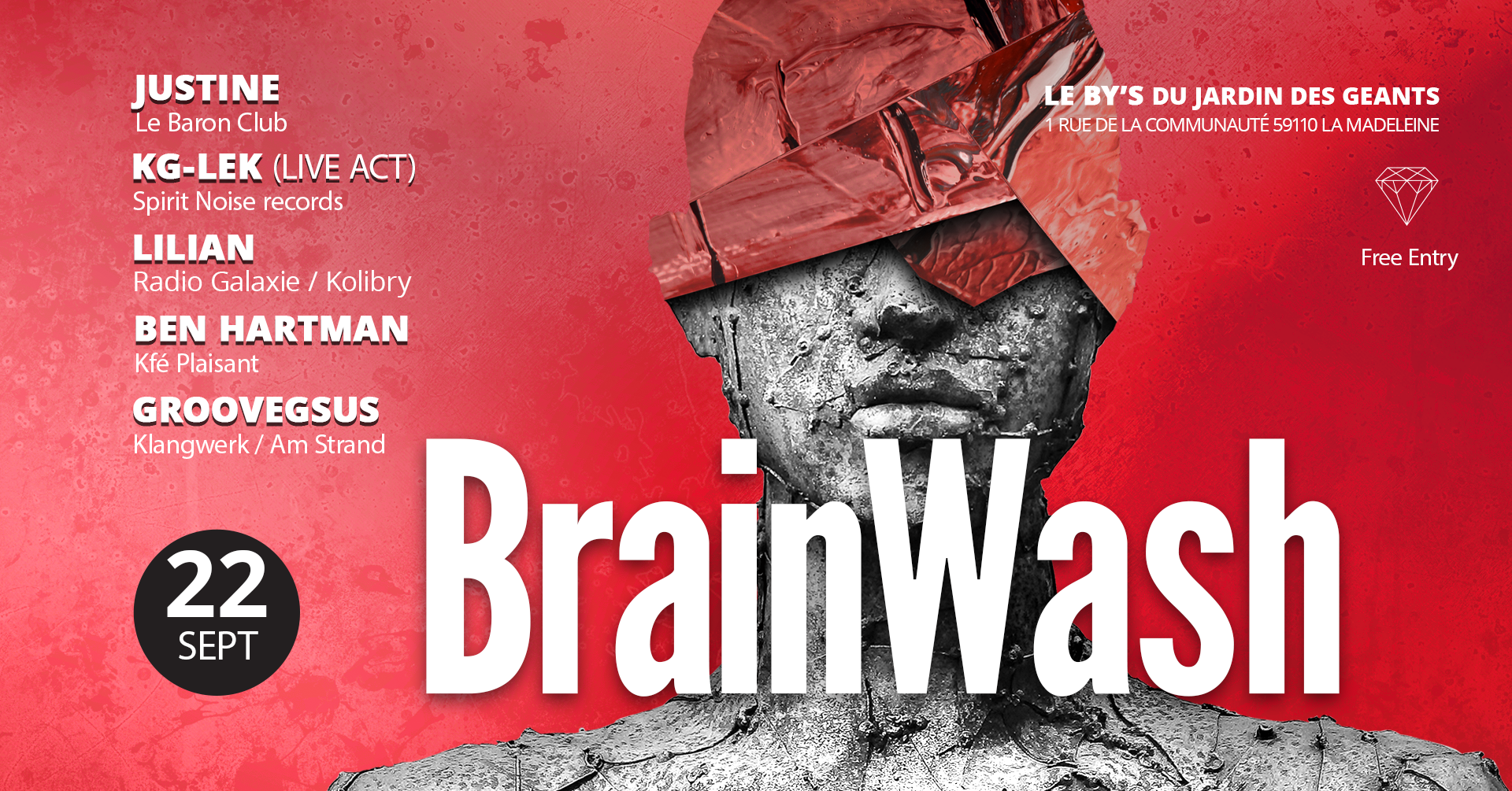 BrainWash - フライヤー表