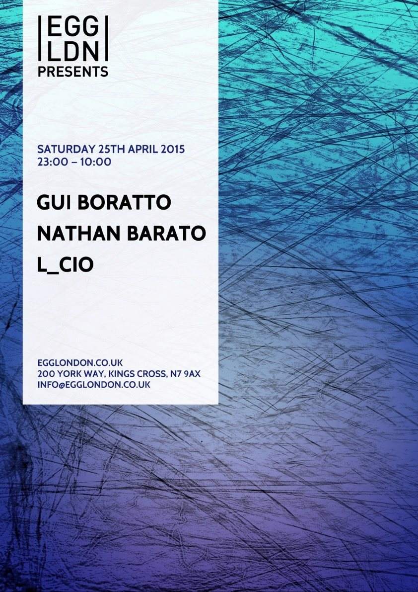 EGG presents: Gui Boratto, Nathan Barato, L_cio - Página frontal