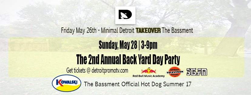 2nd Annual Backyard Day Party - フライヤー裏
