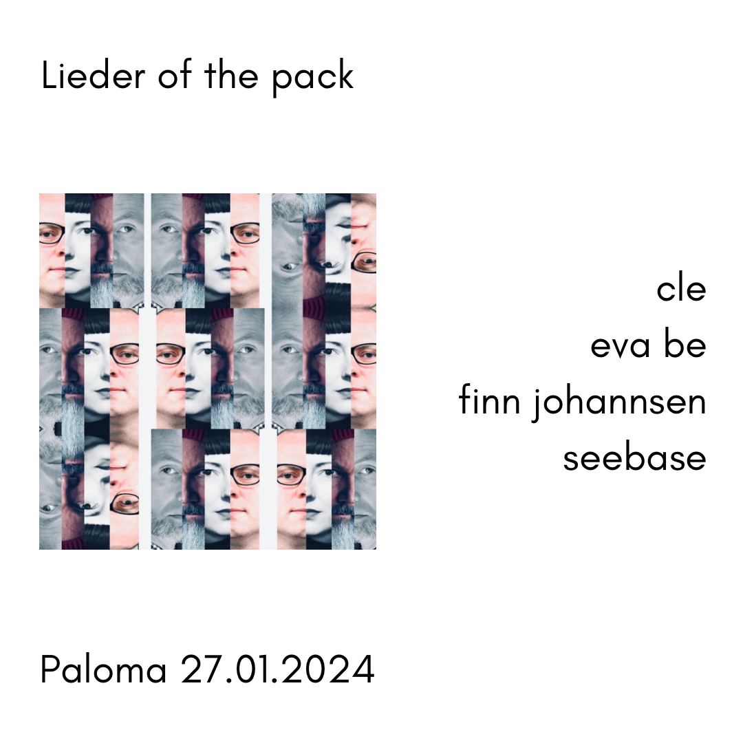 Lieder Of The Pack - フライヤー表
