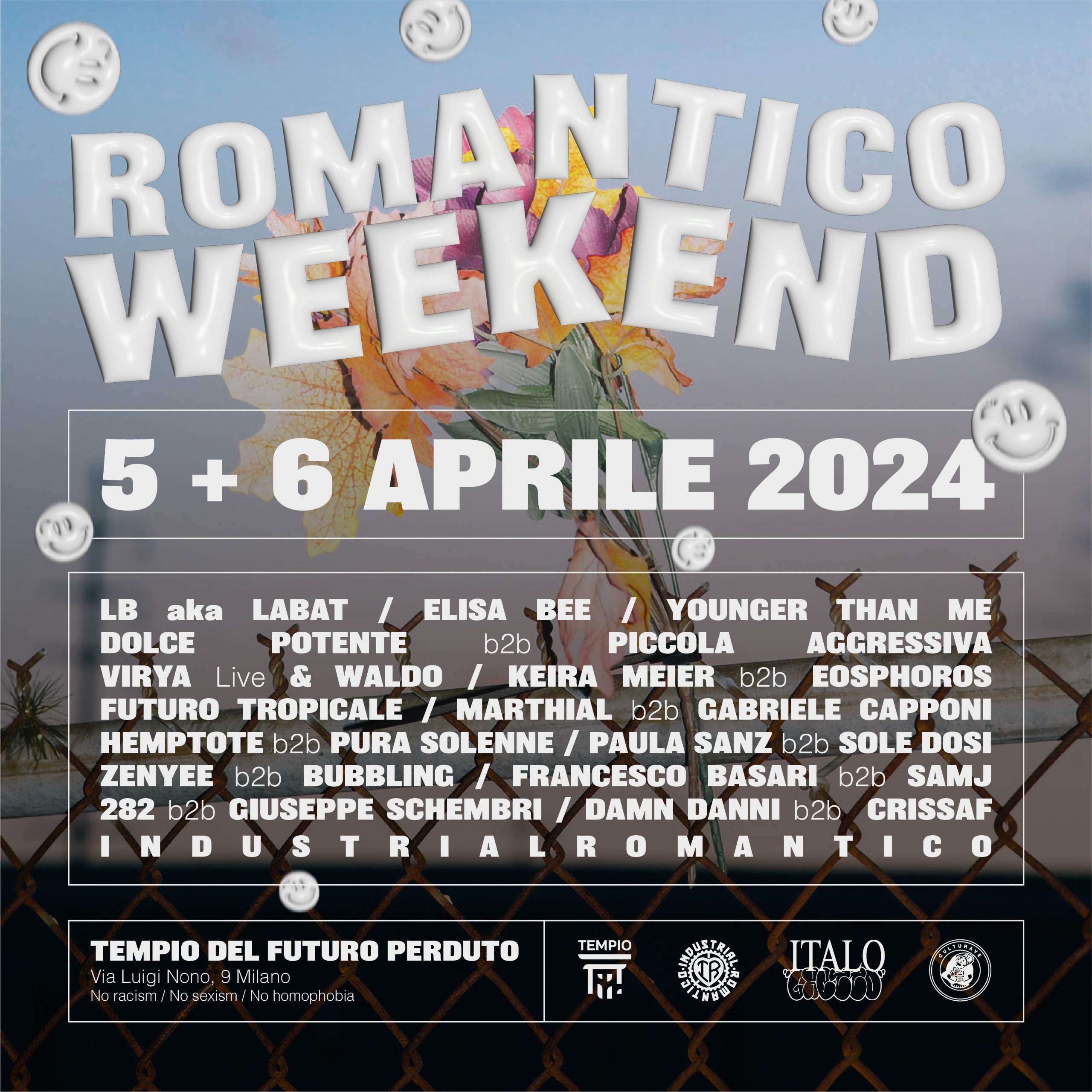 Weekend Romantico: 19 Djs, 3 Live performances and much more - Página frontal