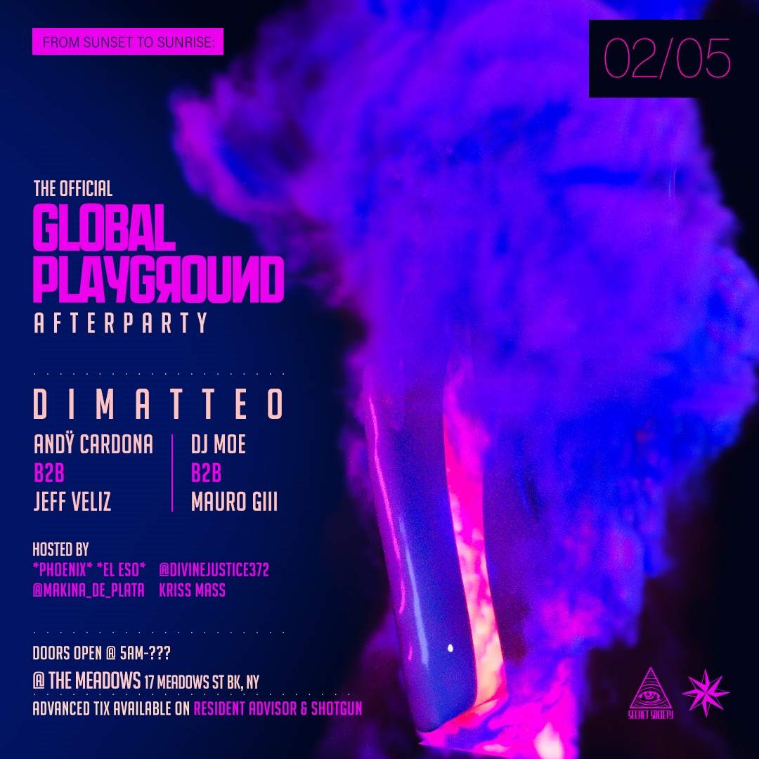 *The OFFICIAL #GlobalPlayGround AFTERPARTY* - フライヤー裏