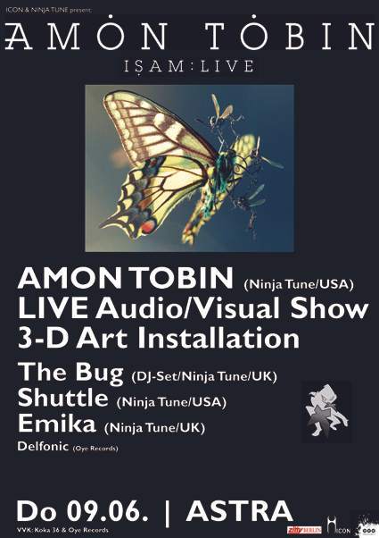 Amon Tobin-  Live, The Bug and Emika - Página frontal