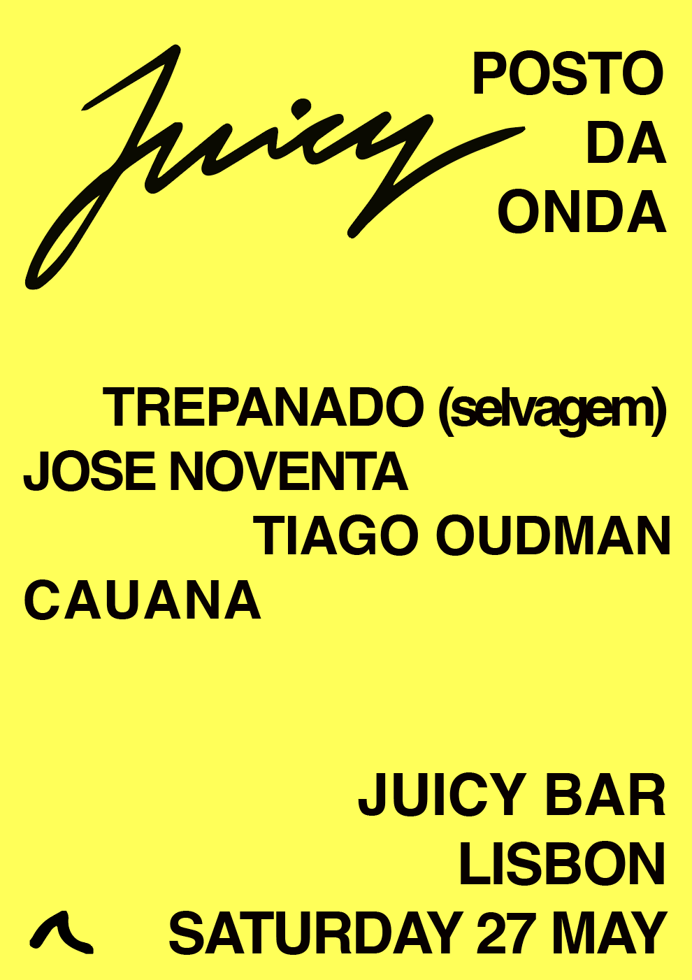Juicy Bar - フライヤー表