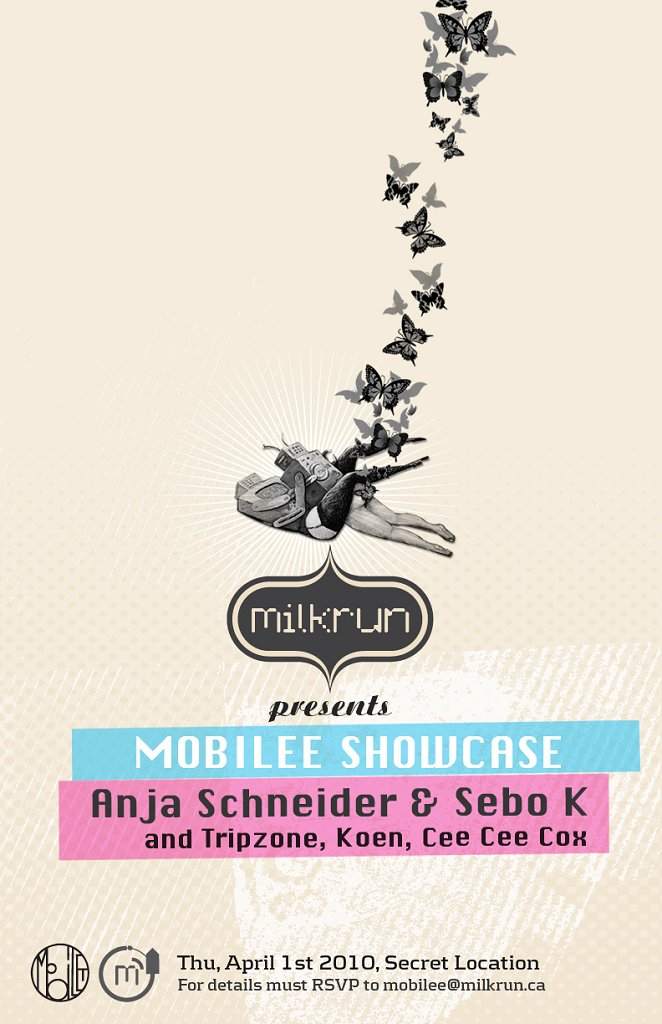 Milkrun presents: Mobilee Showcase with Anja Schneider & Sebo K - フライヤー表