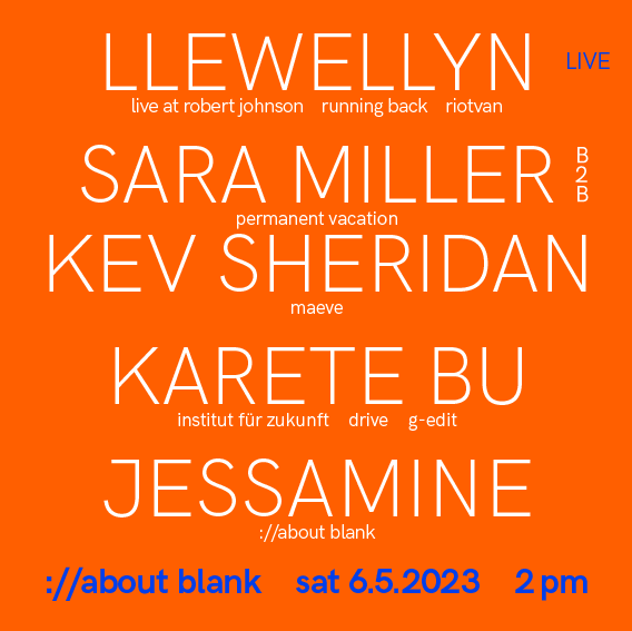 Born with a nervous breakdown with Llewellyn -live- / Sara Miller / Kev Sheridan / Karete Bu  - フライヤー裏