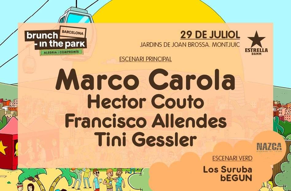 Brunch -In The Park #5: Marco Carola, Hector Couto, Francisco Allendes - Página trasera