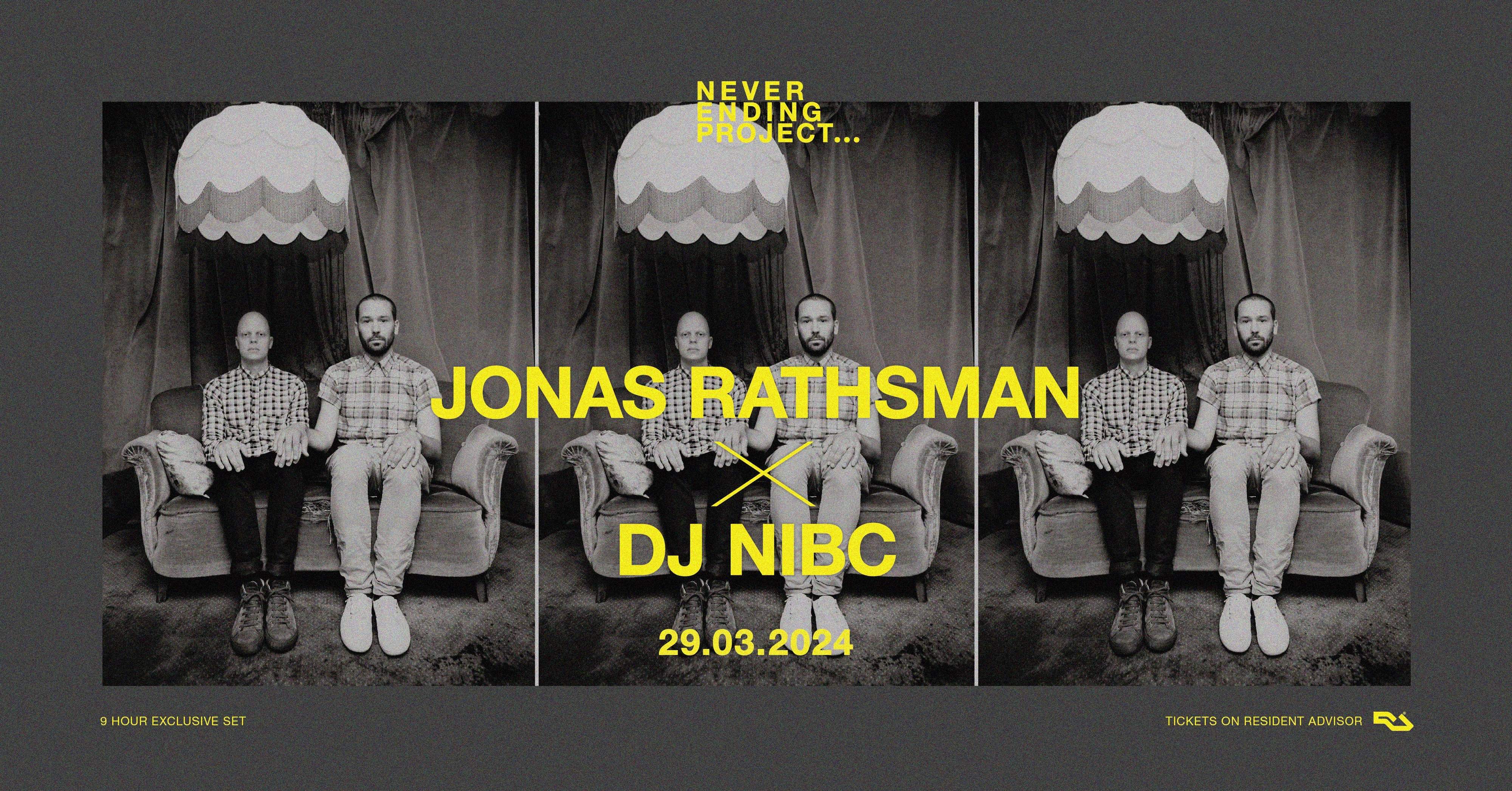 Never Ending Project - Jonas Rathsman X Nibc - Página frontal